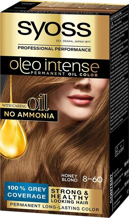 Syoss OLIO INTENSE tinte sin amoniaco #8.60-rubio miel 5 pz (8-60)