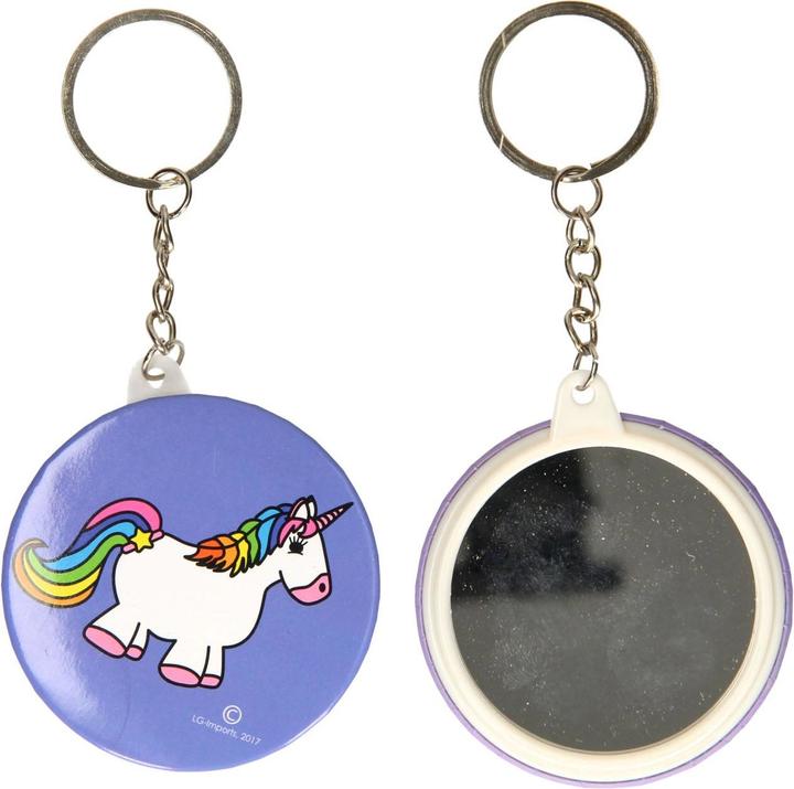 Actual product image LG-Imports Keychain with mirror unicorn