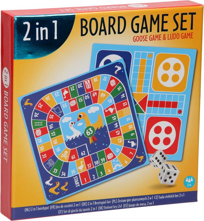 Image du produit Jeu d'enfant Ludo / Jeu de l'oie 2in1 (Anglais)