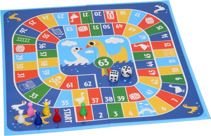 Image du produit Jeu d'enfant Ludo / Jeu de l'oie 2in1 (Anglais)