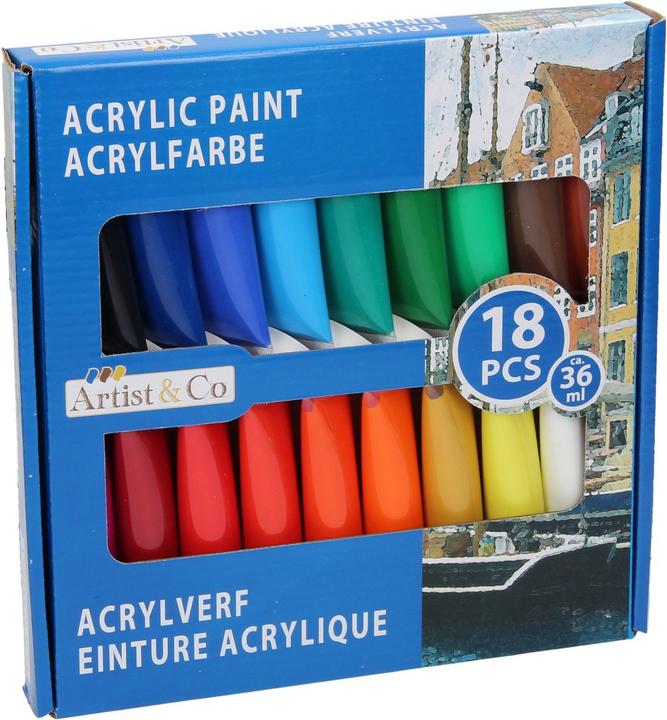 Artist&Co Acrylfarbe (Mehrfarbig, 36 ml)
