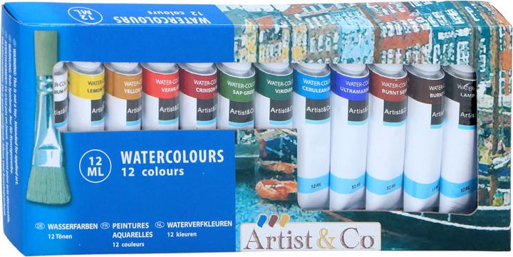 Produktbild Artist&Co Aquarellfarben (Mehrfarbig, 144 ml)