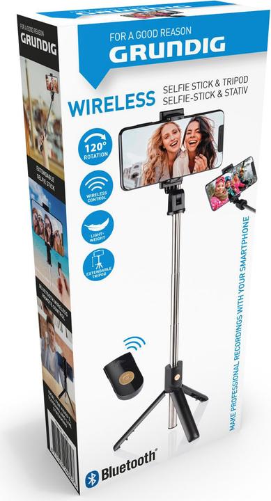 Actual product image Grundig selfie stick with tripod