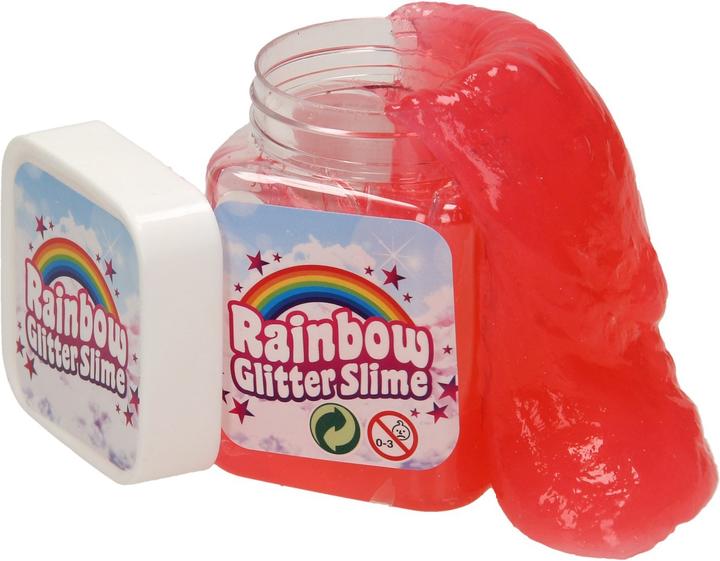 Actual product image Rainbow glitter slime
