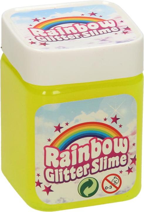 Actual product image Rainbow glitter slime