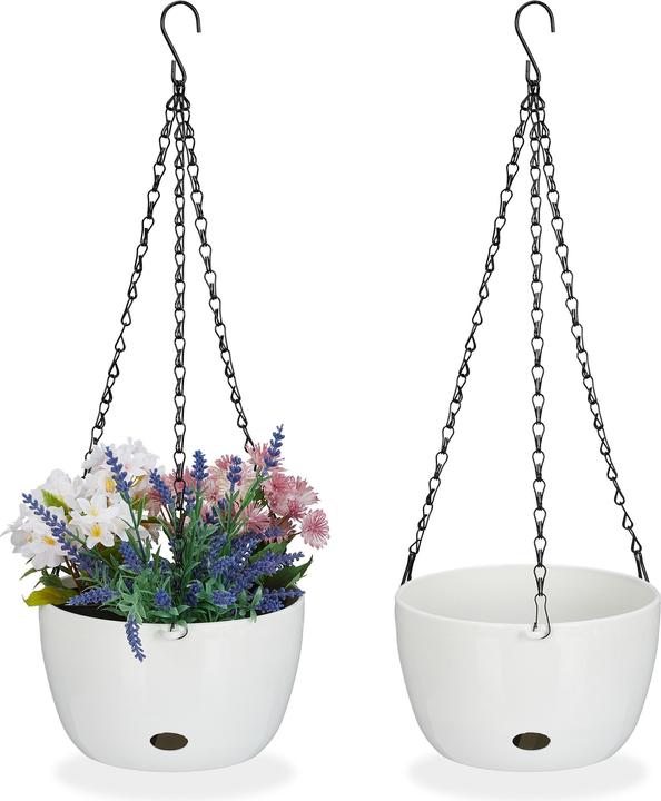 Actual product image Relaxdays 2x hanging basket (20.50 cm)