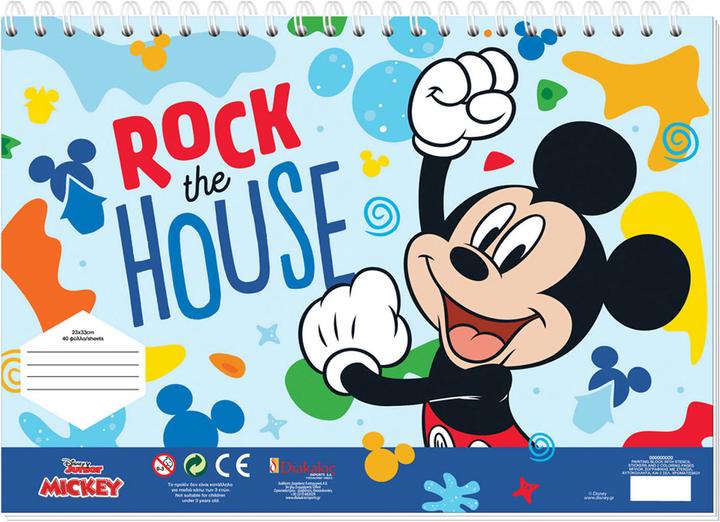 Immagine prodotto Diakakis Modelli da colorare di Topolino con sagoma e foglio di adesivi