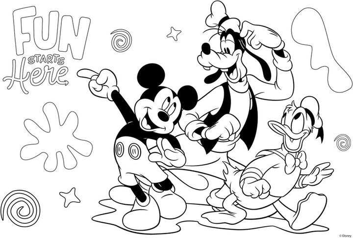Immagine prodotto Diakakis Modelli da colorare di Topolino con sagoma e foglio di adesivi