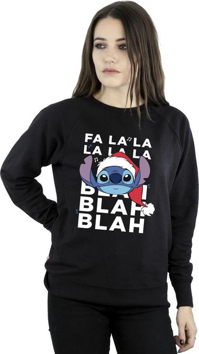 Actual product image Disney Womens/Ladies Lilo And Stitch Christmas Blah Blah Blah Sweatshirt (S)