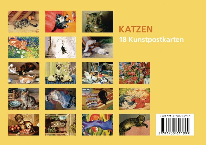 Produktbild Postkarten-Set Katzen (18 Stk.)