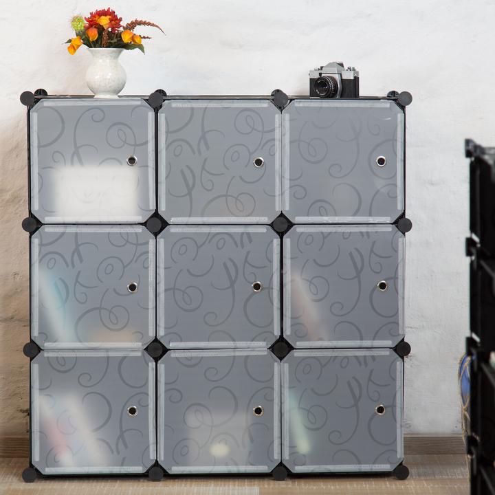 Actual product image Relaxdays Shelving Unit with Doors (32 x 95.5 x 95.5 cm)
