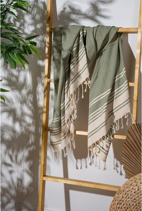 Image du produit Foutastic Strandtuch New Diamond Dark Green, Schnelltrocknend: Ja (90 x 170 cm)