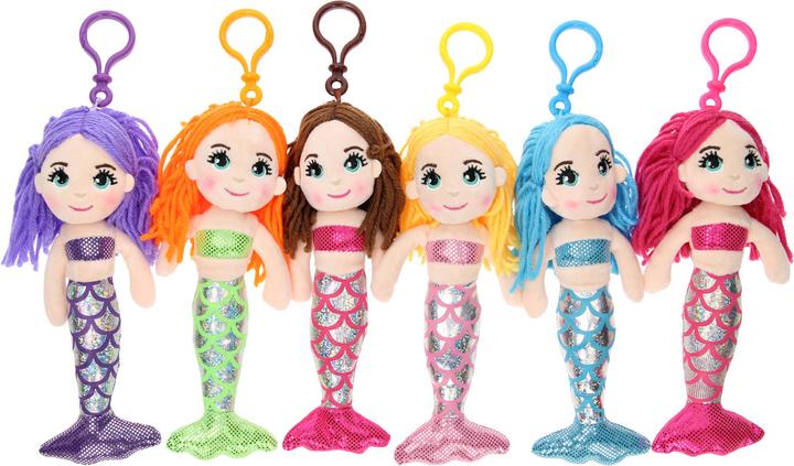 Actual product image Keychain rag doll mermaid, 21 cm