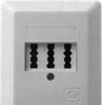 Immagine prodotto Ze-Kom ZE TAE presa 2x6/6 NF/F, AP bianco perla, morsetti a vite
