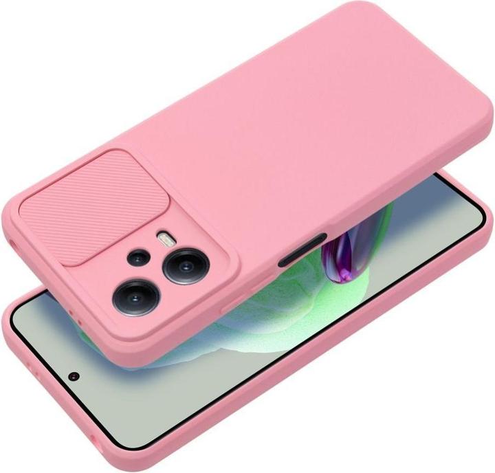 Actual product image OEM Back panel cover SLIDE case for XIAOMI Redmi Note 12 5G light pink (Xiaomi Redmi Note 12 5G)