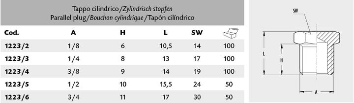 Produktbild GAV Raccord Verschlusszapfen 3/8"A