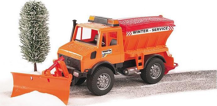 Image du produit Bruder Service hivernal MB-Unimog avec chasse-neige