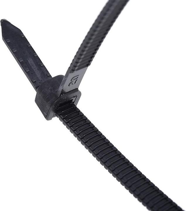 Immagine prodotto Phobya Fascetta Twist Tail&#8482 nera 4,7x180mm (Fascette in plastica, 180 mm, 10 pz.)