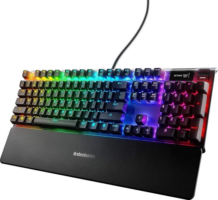 Image du produit SteelSeries Clavier de jeu mécanique Apex 7, Red Switch, disposition US (US, Filaire)