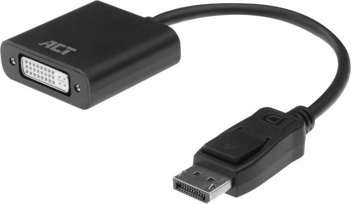 Actual product image AC7510 Video Cable Adapter 0.15m DisplayPort DVI-D Black (DVI, 15 cm)