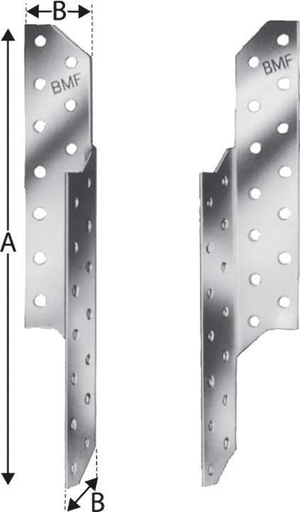 Produktbild Simpson Sst Sparrenpfettenanker SPF SPF170R rechts 170x34,5x2mm (Sparrenpfettenanker, 100 Stk.)