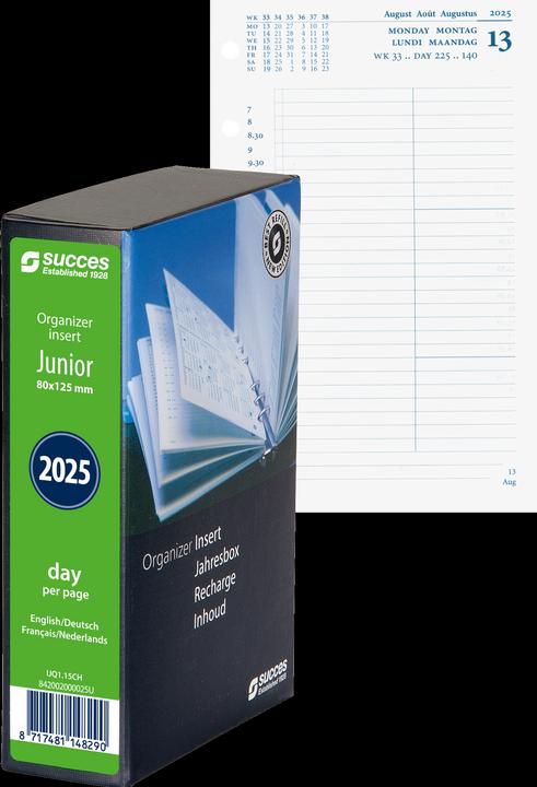 Produktbild Succes Junior Jahresinhalt komplett Januar - Dezember (8 x 12.5 cm, Deutsch, Englisch, Italienisch, Französisch)