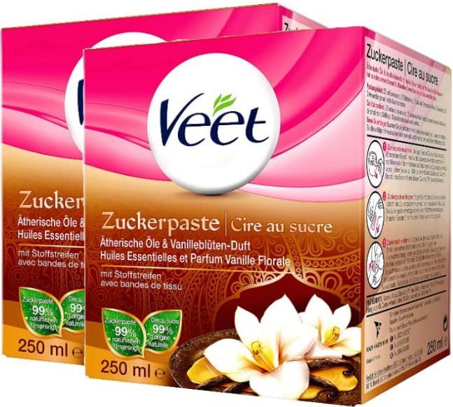 Actual product image Veet 2er Pack Sugaring Zuckerpaste zur Haarentfernung (500 ml, 2 x)