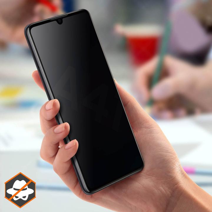 Actual product image Avizar Privacy glass screen protector (1 Piece, Samsung Galaxy A41)