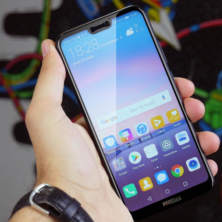 Actual product image Avizar bulletproof glass, glass protective film, protective glass (2 Piece, Huawei P20 Lite)