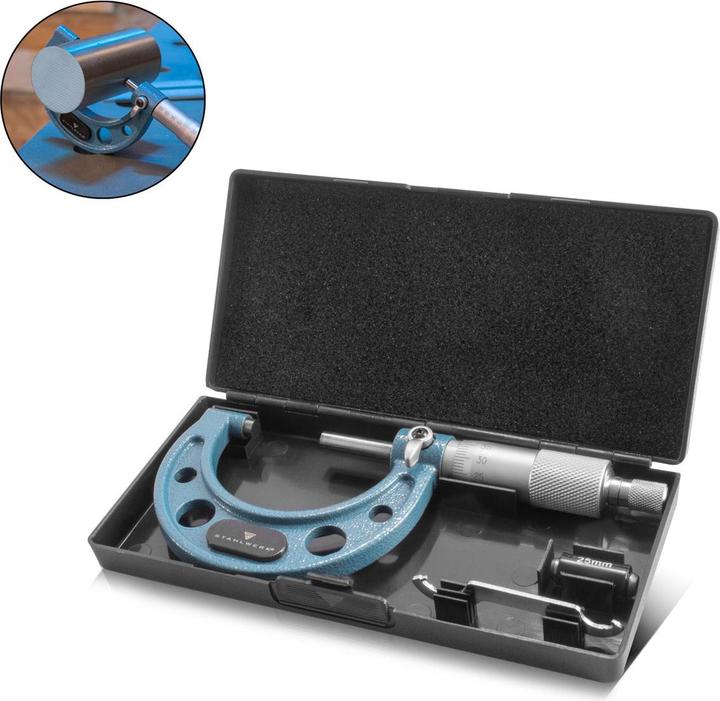 Produktbild Stahlwerk Bügelmessschraube 25-50 mm DIN 863 Mikrometer Messschraube