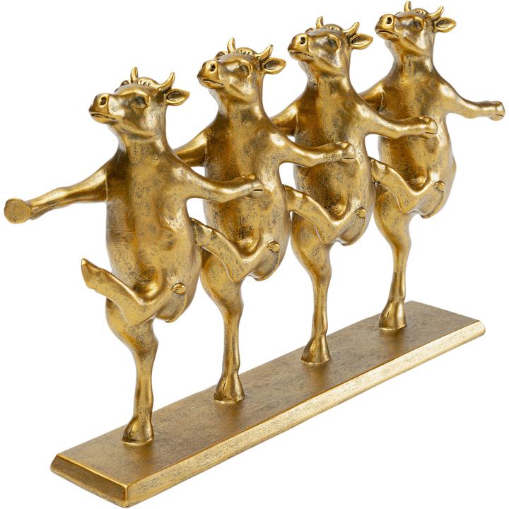 Immagine prodotto Kare Design Deko Figur Dancing Cows Gold 40cm
