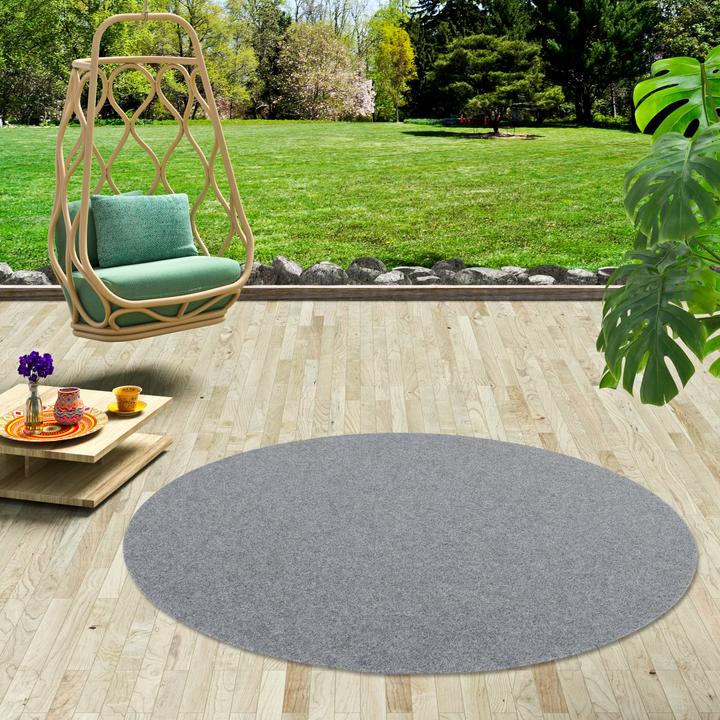 Produktbild Snapstyle Kunstrasen Rasenteppich mit Noppen Kingston Rund (200x200 cm)