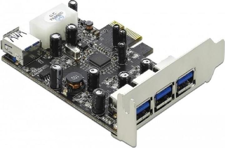 Actual product image Delock PCI-E card > 3 x external + 1 x internal USB 3.0