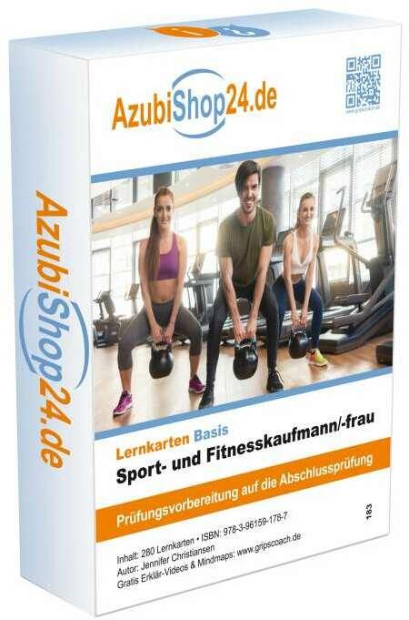 Produktbild Lernkarten Sport- und Fitnesskaufmann/-frau Prüfung Prüfungsvorbereitung (Deutsch, Jennifer Christiansen, 2024)