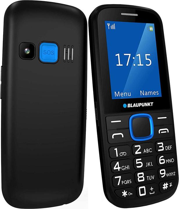 Produktbild Blaupunkt BS 04 black-blue ENG (0.03 GB, Schwarz, Blau, Single SIM)