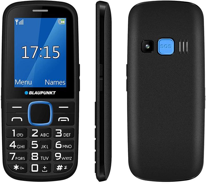 Produktbild Blaupunkt BS 04 black-blue ENG (0.03 GB, Schwarz, Blau, Single SIM)