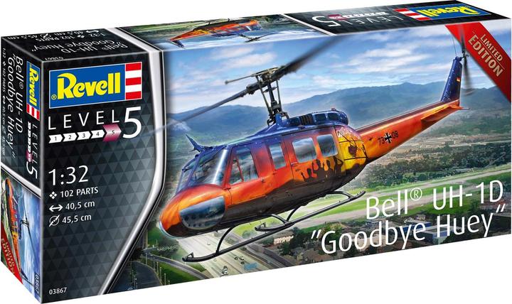 Actual product image Revell Bell UH-1D Goodbye Huey