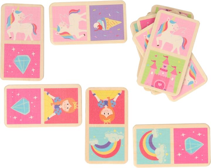 Image du produit Domino licorne dans boîte de rangement (Anglais)