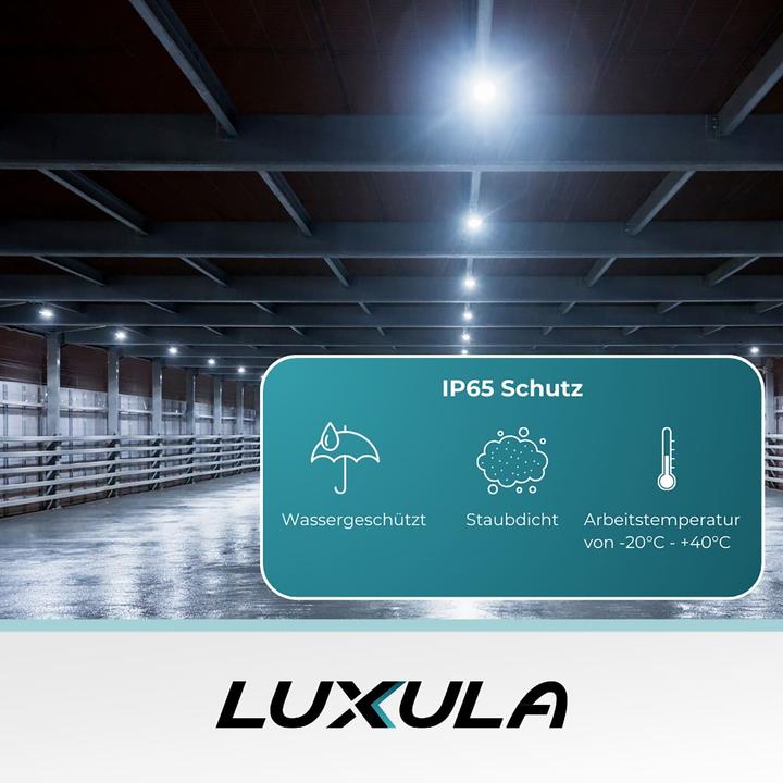 Produktbild Luxula LED-Hallenleuchte LX500136, HighBay, UFO, 150W, 15000lm, CCT, IP65 (15000 lm)