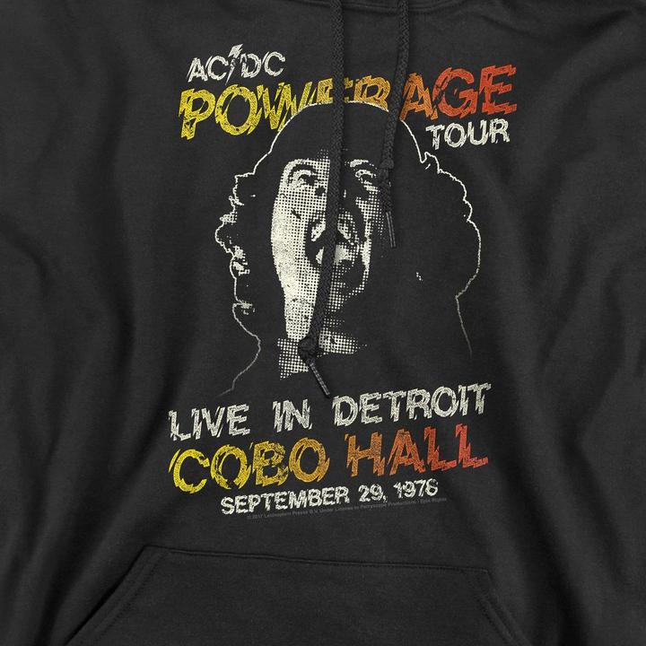 Actual product image AC/DC Mens Powerage Tour Hoodie (S)