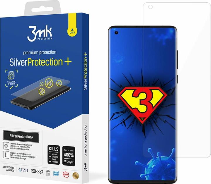 Immagine prodotto 3MK Sidabrinis Protect+ Motorola Edge Folia Antimikrobowa montowana na mokro (1 Pezzo/i, Motorola Edge)