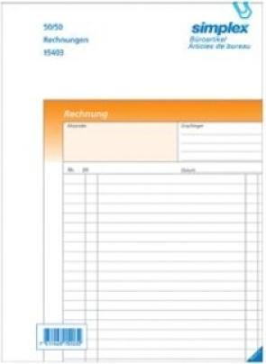 Produktbild Simplex Durchschreibebuch Rechnungen Oneco (100 x)