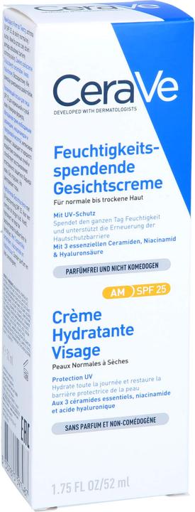 Actual product image CeraVe Crème hydratante visage SPF30 crème (52 ml, Day cream, SPF 25)