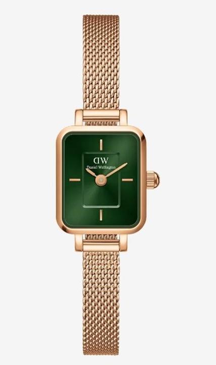 Produktbild Daniel Wellington Quadro Mini Melrose Emerald Rose Gold (Analoguhr)
