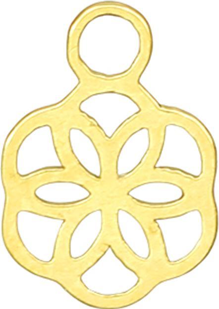 Produktbild Star Piercing Anhänger vergoldet Blume des Lebens (ohne Messing, Chirurgenstahl 316L)