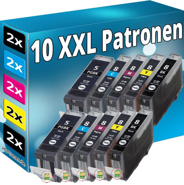 Immagine prodotto Druckfuxx 10x TINTE PATRONEN für CANON MP500 MP510 MP520 MP530 MP610 MP810 MP830
