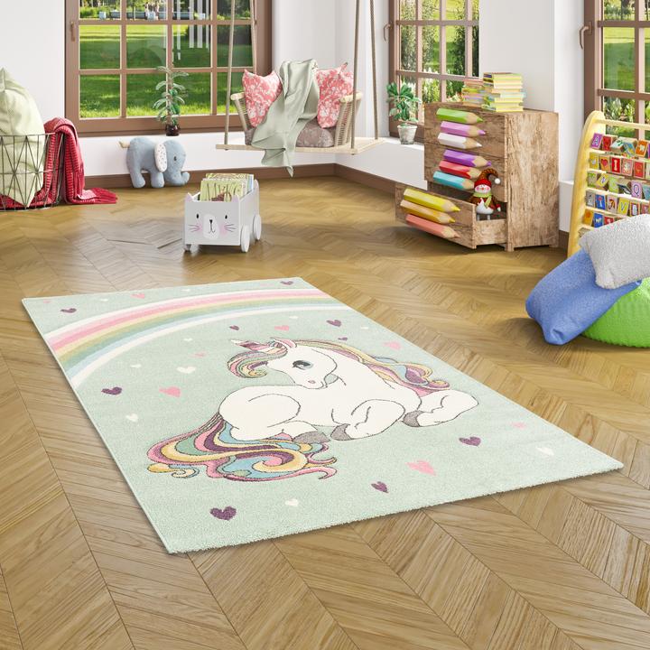 Image du produit Pergamon Tapis pour enfants Maui Kids licorne pastel (160 x 230 cm)