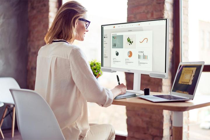 Produktbild BenQ 68,6cm EW2790U 16:9 USB-C/HDMI white spk. UHD (3840 x 2160 Pixel, 27")