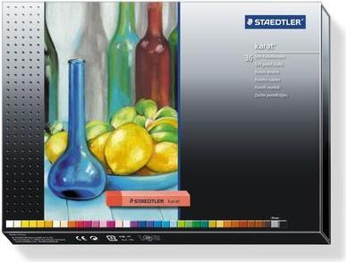 Immagine prodotto Staedtler 2430 Scatola di cartone con 36 pezzi di pastelli morbidi, assortiti (Colori assortiti, 36 x)