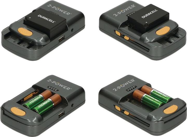 Actual product image 2-Power Universal Camera Battery Charger (1 pcs., AAA, AA, Battery + charger)
